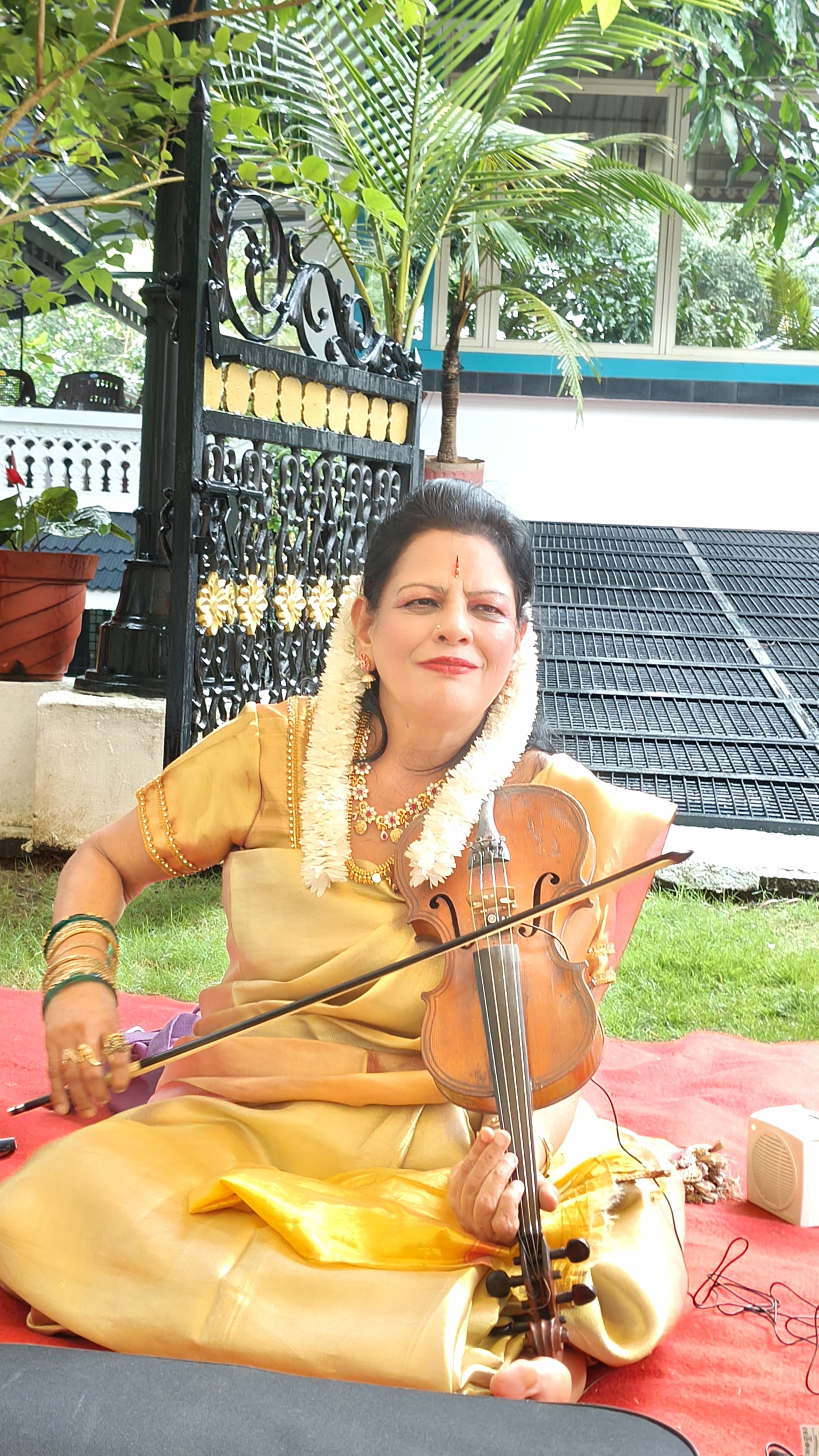 Dr M Narmadha, violinist ,vocalist, musicologist,direct disciple of prof parur sundaram iyer, padmabushan ms gopalakrishnan and mrs meenakshi gopalakrishnan
