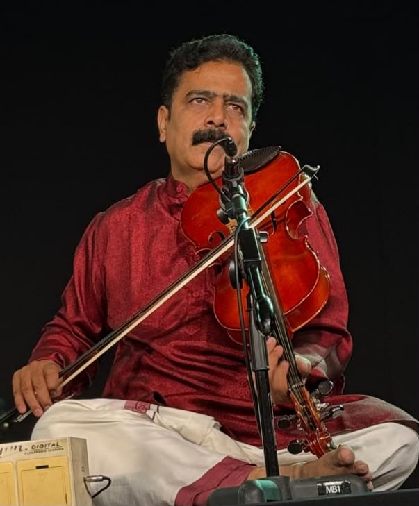 N Venkatesh with 7 string violin